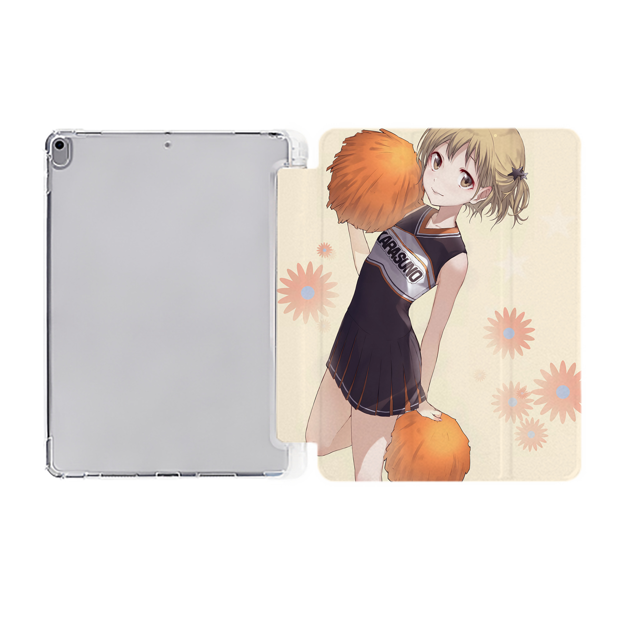 （画像用） ハイキュー!! Haikyu!! IPad ケース ペン収納付き 三つ折りスタンド PUレザー×シリコン 対応機種9.5/10.5/10.9インチ